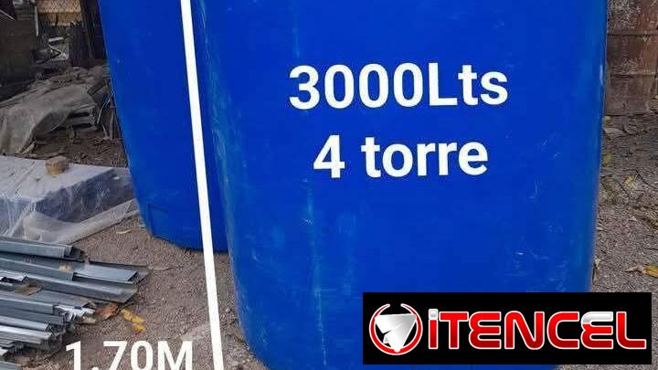 Tanque de 3000 litros 4 torres