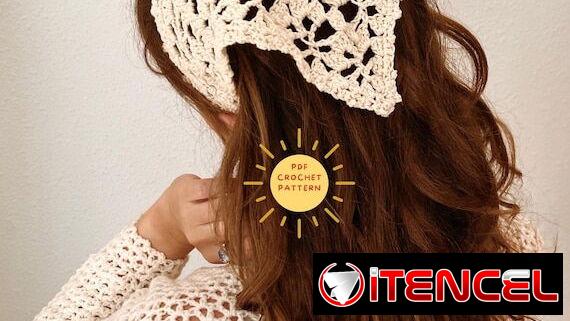 Bandanas tejidas a crochet. Luce la tuya en este verano