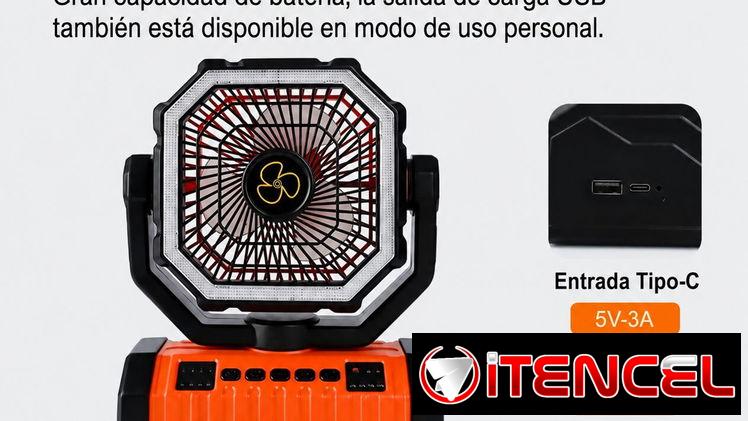 VENTILADOR RECARGABLE DE 20,000 mAh
