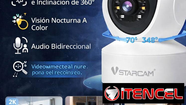 – Cámara de Seguridad con Giro Panorámico e Inclinación de 360° resolución 2K