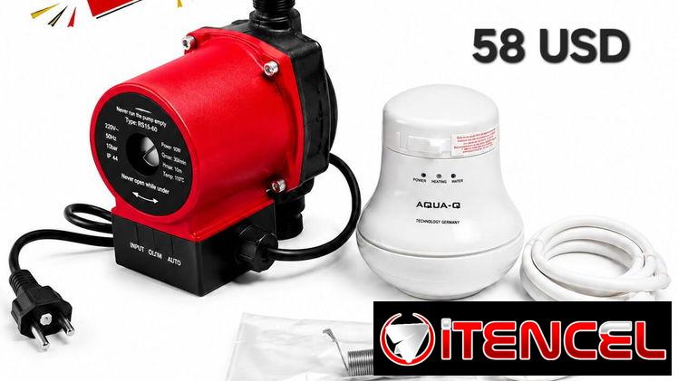 DUCHA ELÉCTRICA 4600W AQUA-Q+PRESURIZADOR SPC