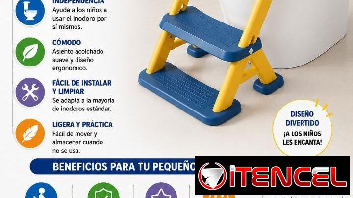 Escalera con Asiento Reductor de Inodoro Infantil