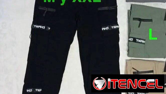 Pantalones cargo unisex cuatro puertas