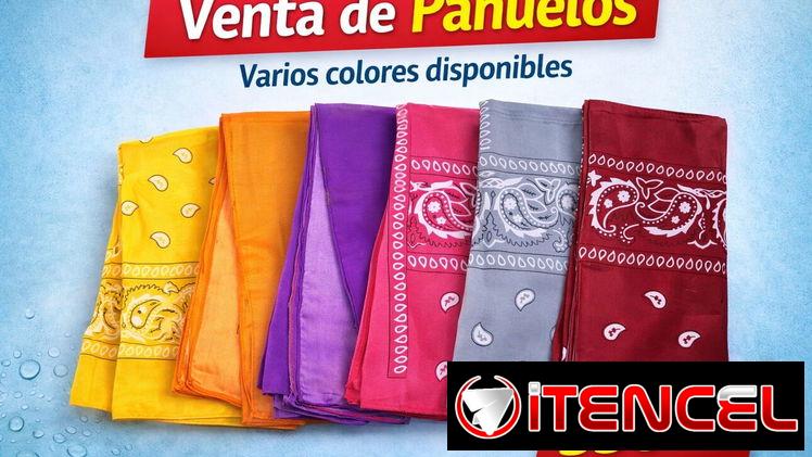 Venta de sombrillas y pañuelos