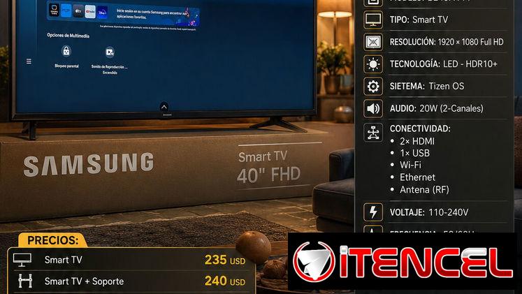 📺 SMART TV SAMSUNG 40″ FULL HD – VARIAS OFERTAS – MENSAJERÍA CON FACTURA Y GRANATÍA. 📲 54833699