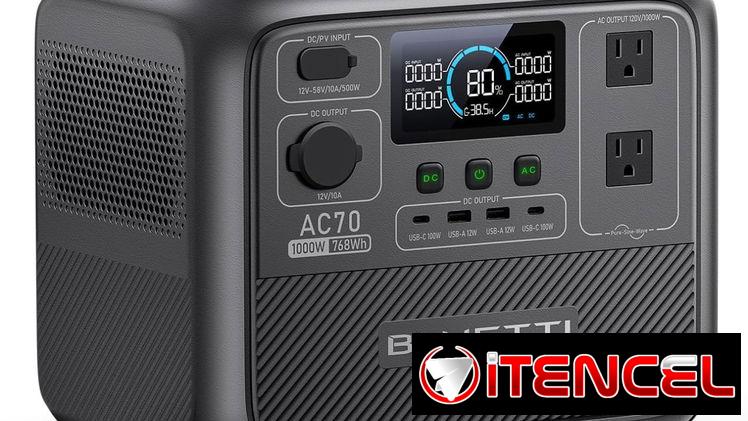 * BLUETTI AC70 – Estación de Energía Portátil 768Wh