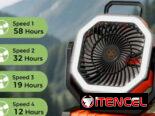 Ventilador recargable de larga duración
