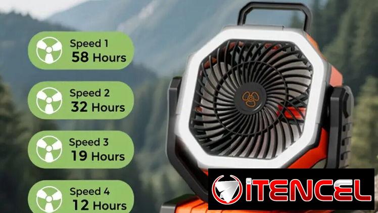 Ventilador recargable de larga duración