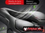 Cómodo sillin de bicicleta, Anti prostático forrado en cuero sintético