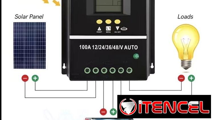 Cargador MPPT Panel Solar 12/24/36/48v 100A Gestión Automática