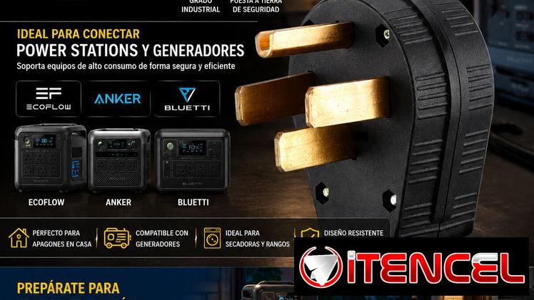 Espiga Conector Nema 14-50P de 50 Amperes 110/220 NUEVO / Enchufe respaldo eléctrico para generadores / +5355919946