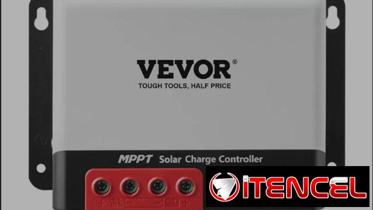 Controlador Solar MPPT VEVOR 50A 660W (12V) / 1320W (24V) 98% Eficiencia 12V/24V Con Bluetooth Regulador de Carga
