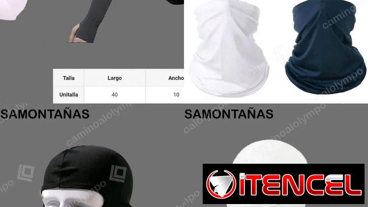 Pasamontañas, polainas y mangas