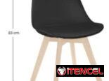 Sillas de asiento de vinipiel , ideales para comedor, cafeterías y home office ⭐️Entrega Incluida⭐️