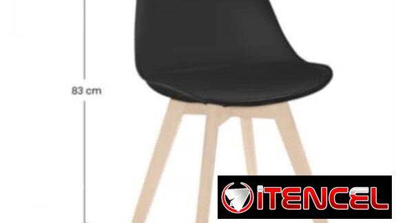 Sillas de asiento de vinipiel , ideales para comedor, cafeterías y home office ⭐️Entrega Incluida⭐️