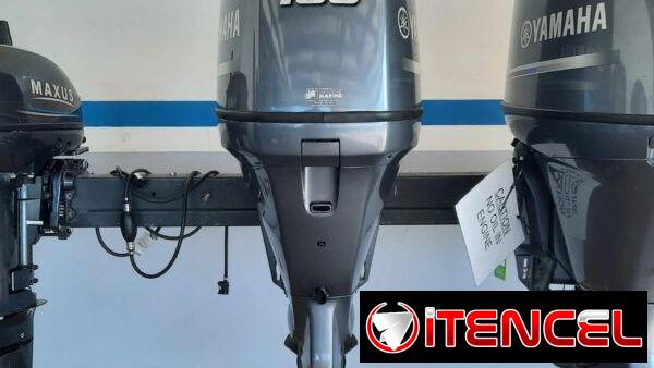 Motor fueraborda Yamaha F100DETL de 100 CV, 4 tiempos y eje de 20 pulgadas (modelo 2013)