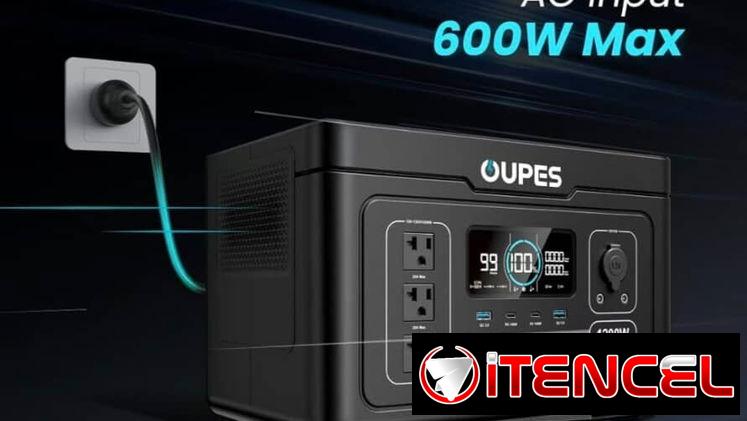 ESTACIÓN DE ENERGÍA  OUPES EXODUS 1200 🔋 Capacidad de batería LiFePO4: 992Wh ⚡ Potencia de salida: 1200W. Pico: 3600W