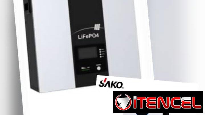 Inversor must de 3kw con Batería SAKO 5.12 kwh