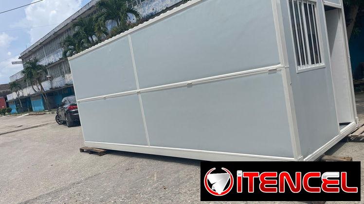 CASITA PREFABRICADA ESTRUCTURA DE ACERO FIRTIFICADA CON VENTANAS , PUERTA Y PISO. IDEAL PARA OFICINAS O PUNTO DE VENTASS