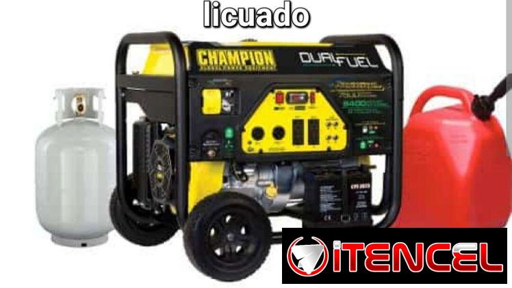 Planta eléctrica 3800W de gasolina y gas licuado