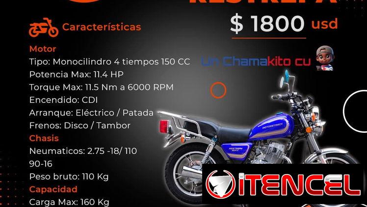 🚨 MOVILIDAD 🚨 MOTO RESTREPA 150CC..DAMOS FACTURA Y GARANTÍA. 100% LISTA PARA INSCRIBIR. 54833699