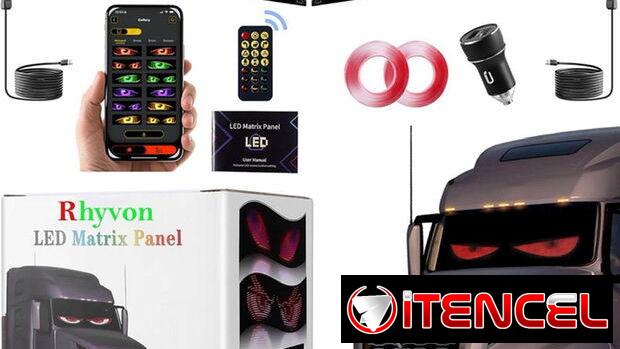80usd Venta de pacotilla,par de tira led programable con ojos devil o del diablo para que embellezcas tu auto o camionet