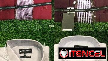 Ropa para hombres y estas camisas de mangas largas con corbatas de varias tallas y modelos. 20 usd o 11000. Escribeme
