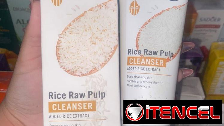 Limpiador facial de PULPA de ARROZ de la marca BIOAQUA de 100g🍚