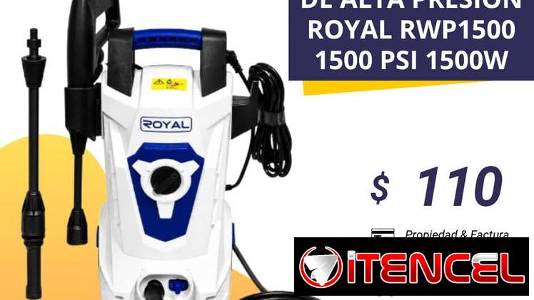Hidrolavadora marca Royal de alta presión