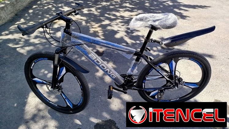 Bicicleta color negra y azul BDONG/BOb PXZY Nueva en su caja 📦