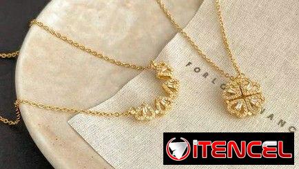 Collares Magnéticos Vancleef de Trébol de la Suerte 🍀 Traídos 🇺🇸