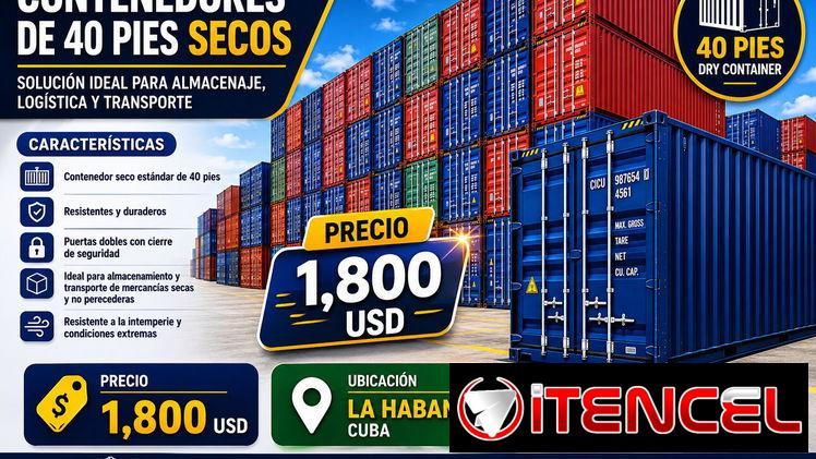 Contenedores de 40 pies secos