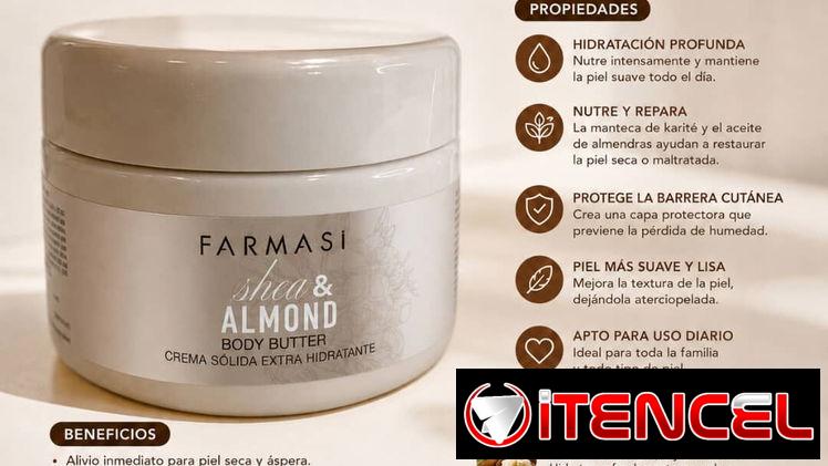 Crema hidratante de almendras y manteca de karité