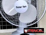 🟩Ventilador recargable con potente panel solar🟩