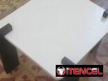 Mesa de centro 50×50 de MDF HIDROFUGO ESMALTADO estilo moderno