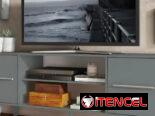 Mueble TV 55” blancos y grises importado nuevo en cajas