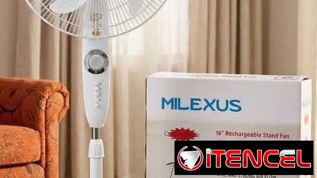 Vendo Ventilador recargable de pedestal, Milexus, 16″, 4000mAh, 15W -mensajería gratis y garantía