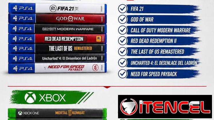 Venta de discos PS4 y XBOX
