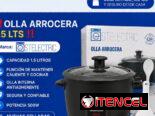 Olla Arrocera 1.5 lts Blancas, Negras
