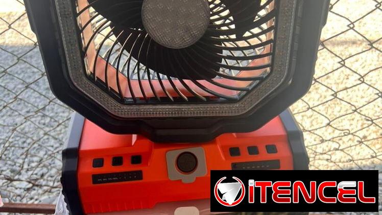 Ventilador recargable extra grande de 12 pulgadas y 40 000 mah a 100 usd