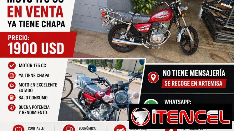 MOTO 175 CC YA CON CHAPA