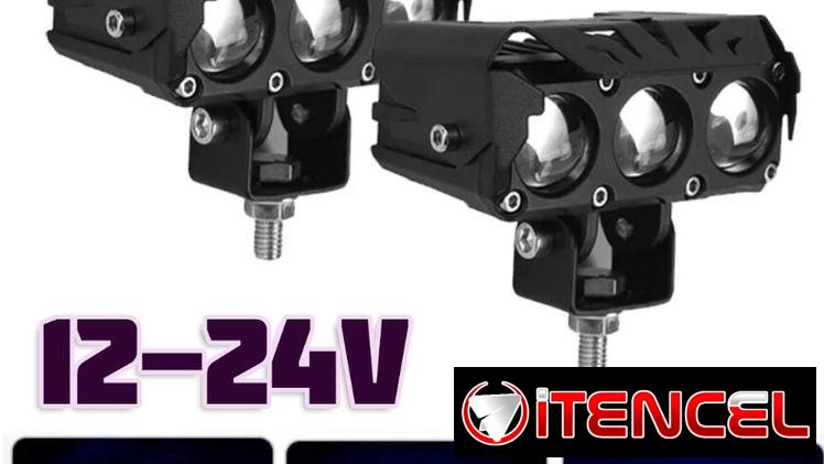 NEBLINEROS DE 3 LUPAS DE ALTA INTENSIDAD 12-24V MODELO DELUXE