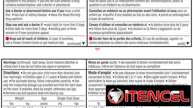 Tylenol para niños de 2 a 11 años pomo de 100 ml