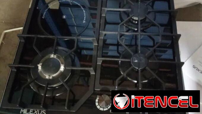 2 🚧 COCINA EMPOTRADA DE GAS E INFRARROJO MARCA MILEXUS / 1 HORNILLA INFRARROJA Y 3 DE GAS 🚧