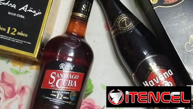 Ron Habana Club 7 años y Ron Santiago 12 años extra añejo