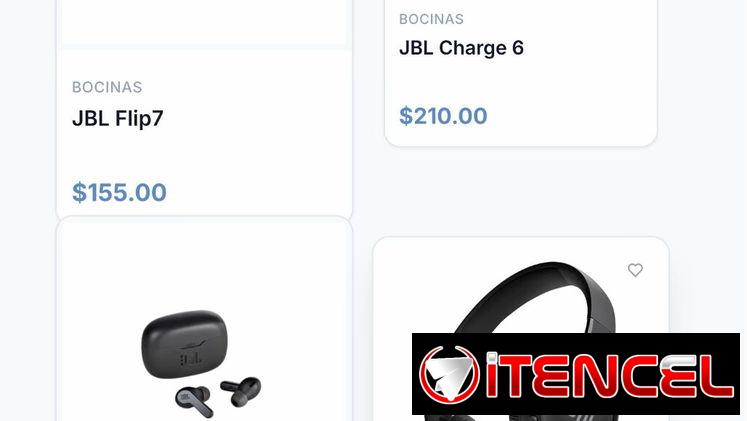 Bocinas JBL, Clip 4, Flip 7, Charge 5, Charge 6, Xtreme 4, Boombox 3