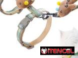Pechera y correa talla S para mascotas