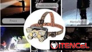 Linterna para cabeza de carga usb con 5 led buytiti.