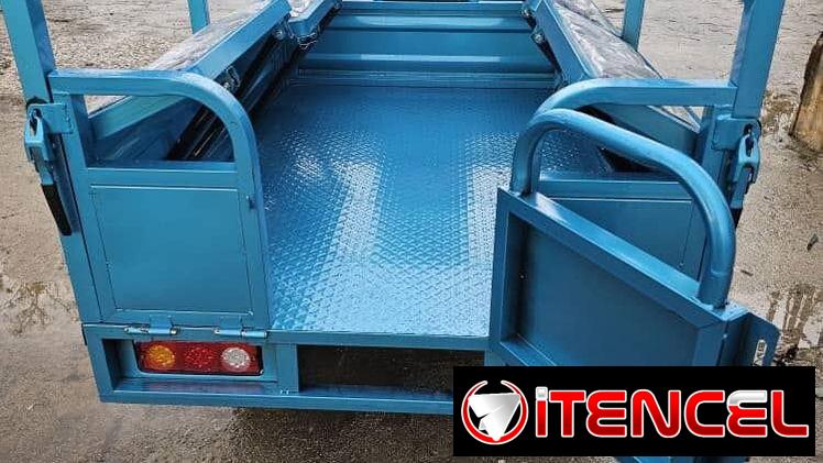 Triciclo eléctrico kvitova con asientos plegables con capacidad para 8 personas nuevo a estrenar