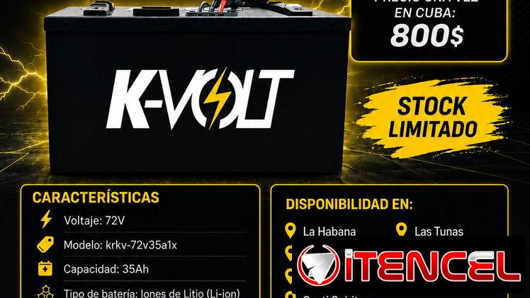 Batería KVOLT 72×35 Preventa
